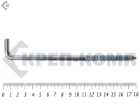 Шуруп с костылём L-образный 10х180 (320шт)