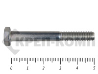 Болты DIN 931, с неполной резьбой, цинк, 6х 50 мм, пр.8.8 МОСКРЕП (2.5кг/186)