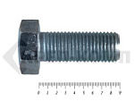 Болты DIN 931, с неполной резьбой, цинк, 36х 90 мм, пр.8.8 (25 кг/21) – фото