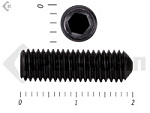 Винт установочный с внутр.шестигранником черный DIN 914 4х20 пр.10,9 МОСКРЕП (100 шт.) – фото