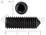 Винт установочный с внутр.шестигранником черный DIN 914 8х30 пр.12,9 МОСКРЕП (100 шт.) – фото