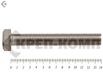 Болты с полной резьбой, нержавеющие DIN933 А2 20х140 (10 шт) – фото
