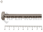Болты с полной резьбой, нержавеющие DIN933 А2 6х 80 "МОСКРЕП" (100 шт) – фото