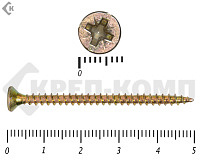 Саморез желтый цинк POZY 3,5х50 "МОСКРЕП" (500шт)