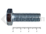 Болты DIN 931, с неполной резьбой, цинк, 12х 35 мм пр.8.8 (25 кг/529) – фото