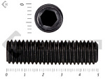 Винт установочный с внутр.шестигранником DIN 913 8х50 пр.12.9 тупой конец, черный МОСКРЕП (100шт.) – фото