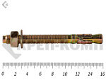 Анкер клиновой, желтый цинк 16х160 (4шт) – фото