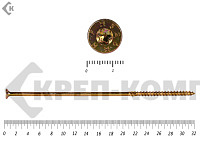 Саморезы Конструкционные, потай Torx, желтый цинк   8.0х320 мм ПРОФИ HIMTEX (50 шт)