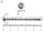 Саморезы для паркета со сверлом (CFB) 3,2х50 мм (500 шт) Белый цинк – фото