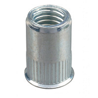 Заклепка резьбовая, алюминиевая М6 L14,0 уменьшенный бортик, МОСКРЕП (100 шт.)